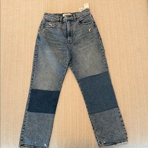 Abercrombie The Ankle Straight Patchwork